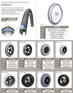 Reudas para sillas de ruedas